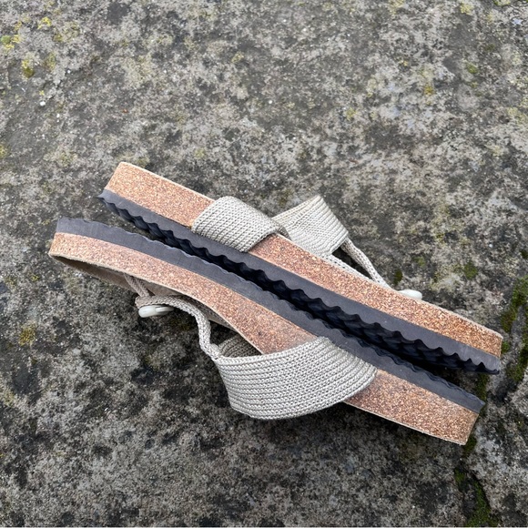 Arcopedico Vega Knit Beige Thong Sandal - Size EU 41 (US 9.5 - 10) - Picture 5 of 10